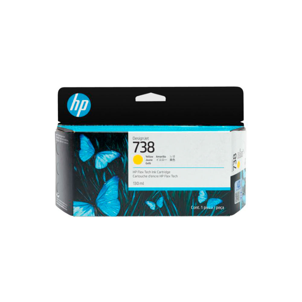 Cartridge DesignJet HP 738/T850/T950, Yellow, 130ml