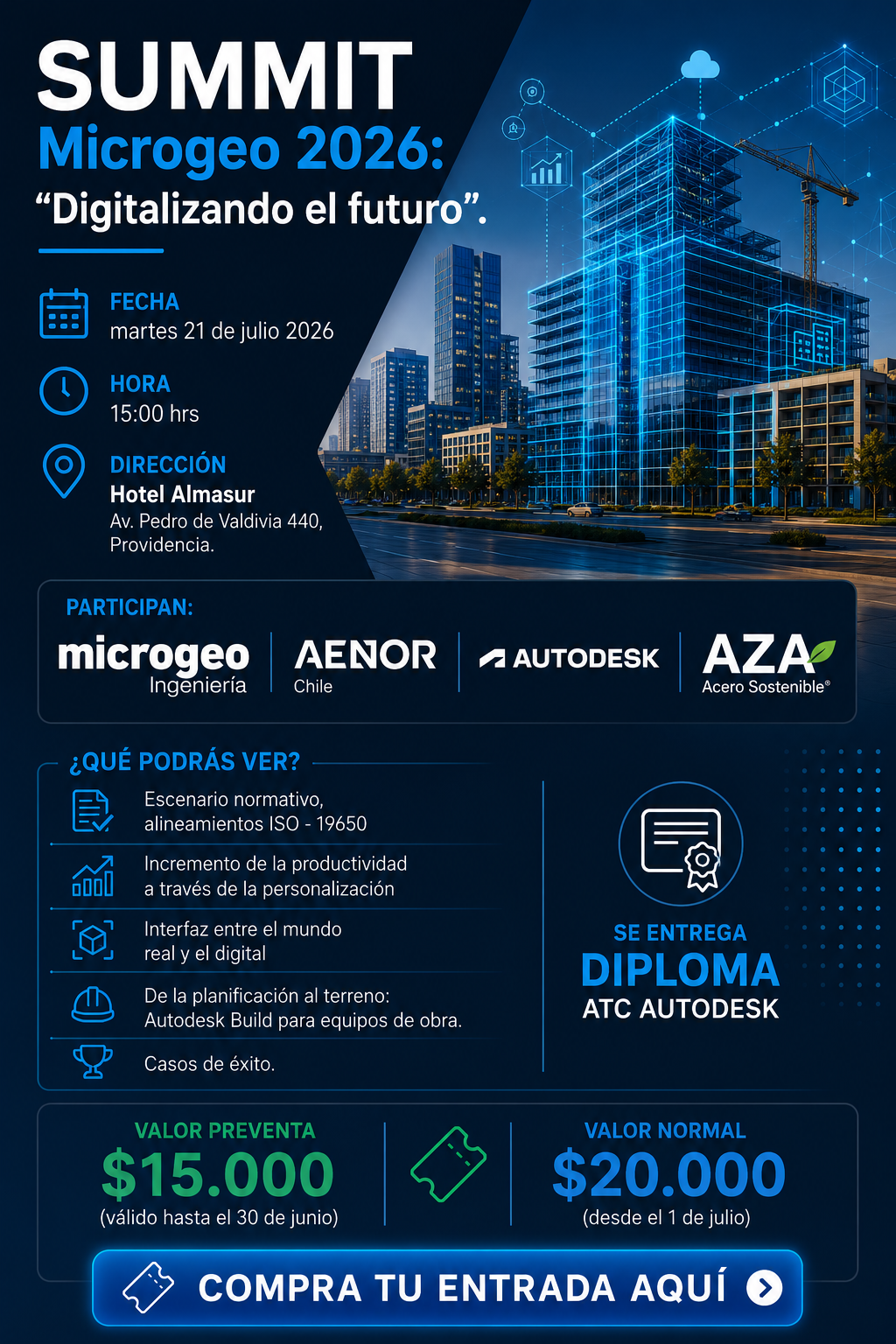 Entrada SUMMIT Microgeo 2026: Digitalizando el futuro